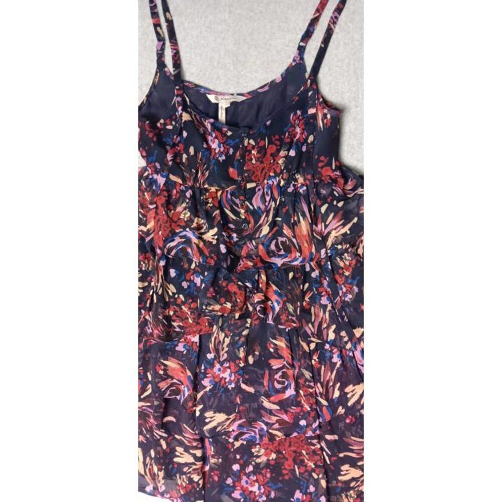 Bcbgeneration Mini dress Womens Size XS Multicolor Floral Spaghetti Strap... - Picture 5 of 11